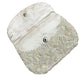 vintage white sequins beaded K. Gimbel small evening Clutch Bag purse Hong Kong