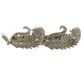 vintage rhinestone feathers silver Hair Clip barrette Made in France