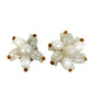 vintage Bead Cluster clip-on EARRINGS costume jewelry West Germany white beads