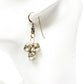 1.75" long dangling rhinestone EARRINGS jewelry NEW vintage beads