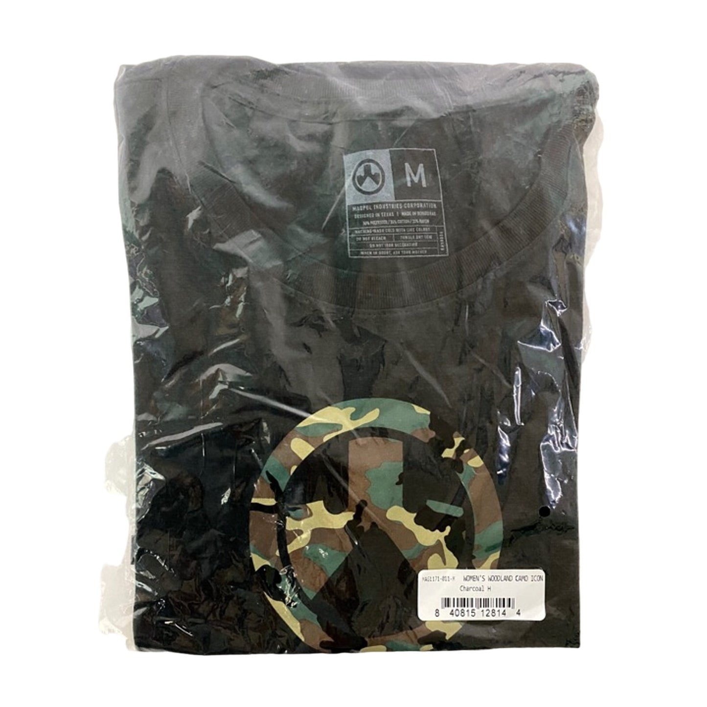 womens MAGPUL charcoal heather Woodland Camo Icon t-shirt M medium MAG1171-011