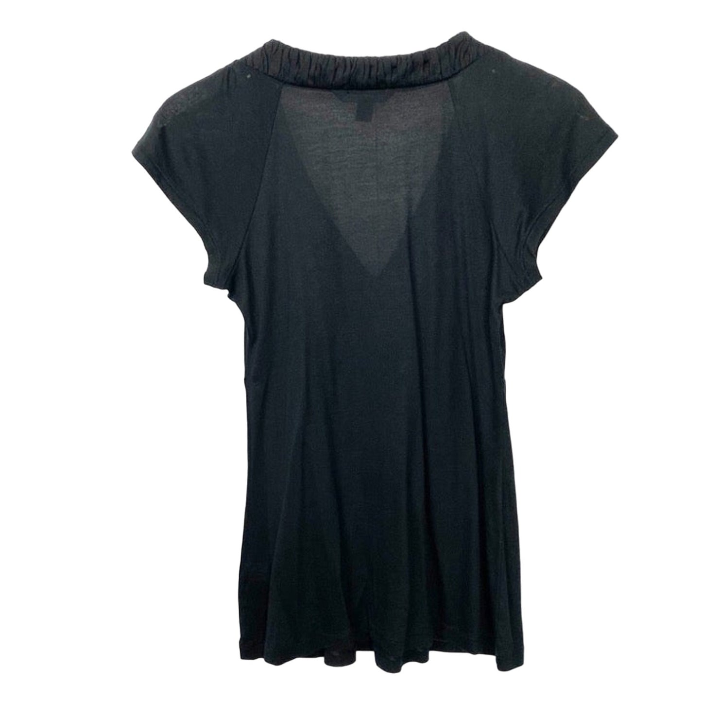 Banana Republic deep v-neck black TOP blouse size XS extra small women's