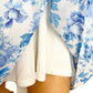 Show Me Your Mumu blue & white floral TOP tunic blouse women's S small