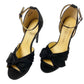 Chinese Laundry black faux suede ankle strap Heels size US 7.5 / 38 shoes