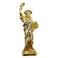 vintage Statue of Liberty gold & rhinestones BROOCH jewelry pin 4th of July