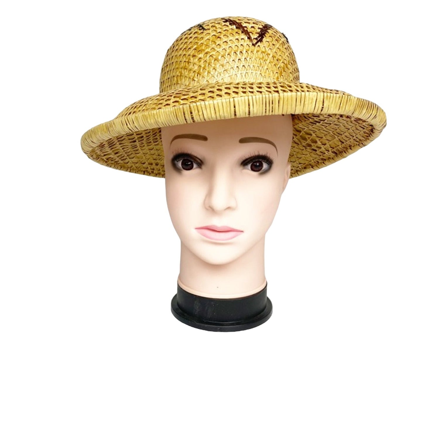 vintage woven cane plant Safari Hat size SMALL women's headwear