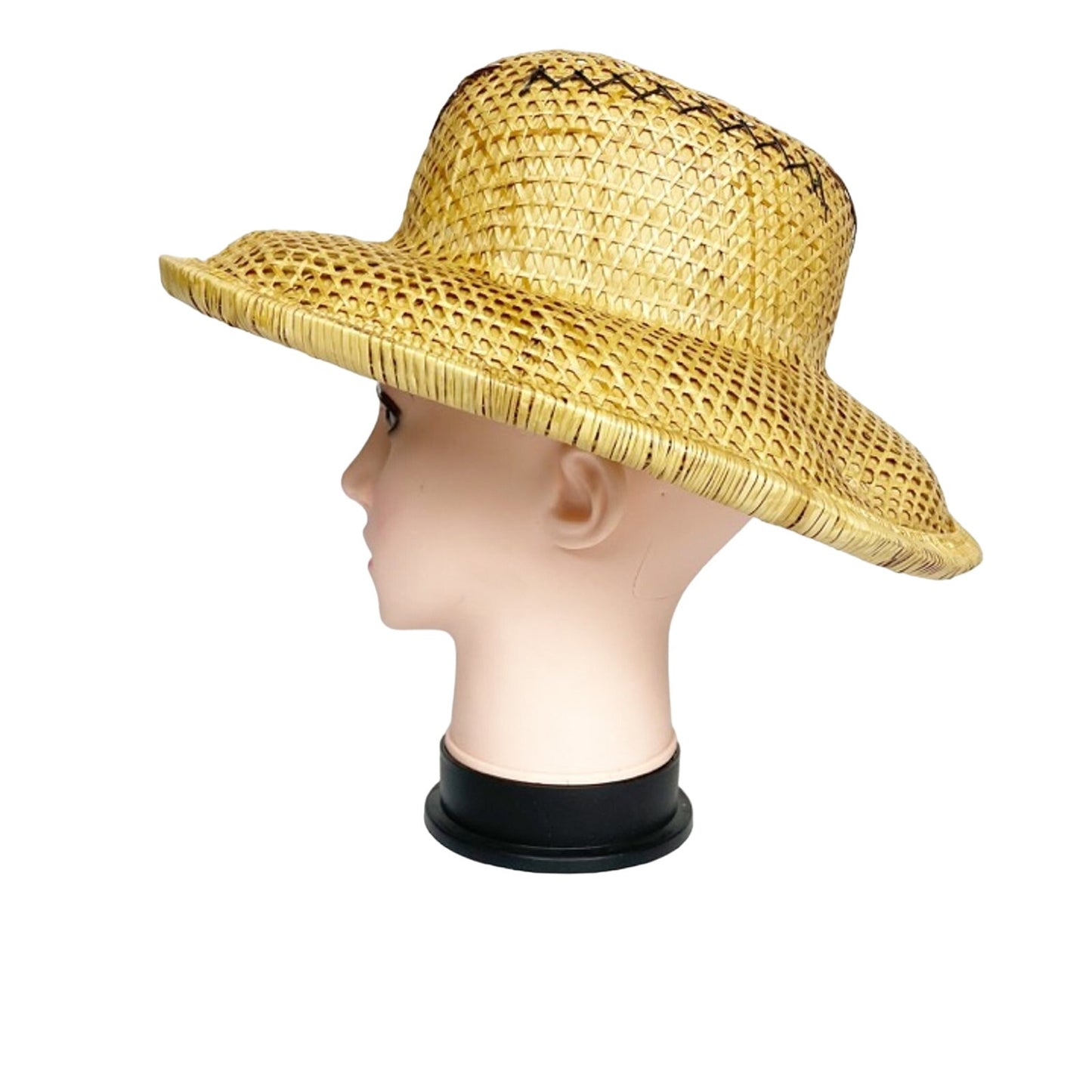 vintage woven cane plant Safari Hat size SMALL women's headwear