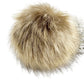 women's rhinestone bling covered white BEANIE hat brown faux fur pom pom new