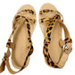 MADEWELL leopard Asymmetrical Espadrille calf hair Sandals shoes 8.5 M new $138