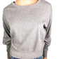 Socialite gray SWEATSHIRT ruched sleeves TOP women's S small casual pullover