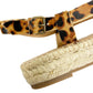 MADEWELL leopard Asymmetrical Espadrille calf hair Sandals shoes 8.5 M new $138