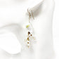 handmade 2" dangling sparkly crystal beaded EARRINGS jewelry NEW vintage beads