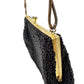 vintage Walborg black beaded Evening Chain Bag handbag purse Hong Kong