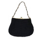 vintage Walborg black beaded Evening Chain Bag handbag purse Hong Kong