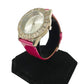 ladies GUESS magenta pink analog WATCH rhinestones G76038L