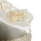 vintage white sequins beaded K. Gimbel small evening Clutch Bag purse Hong Kong