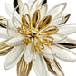 vintage Sarah Coventry white & gold flower BROOCH floral jewelry pin