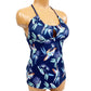 Patagonia parrots Glassy Dawn blue Tankini swim TOP women's XS new $89 swimwear