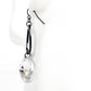 large rhinestone black loop dangling EARRINGS jewelry