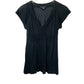 Banana Republic deep v-neck black TOP blouse size XS extra small women's