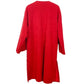 full length red suede-like Straight COAT size L / XL vintage apparel