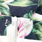 Francesca's Love Riche hibiscus floral SHORTS size SMALL navy white green pink