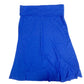 Promesa blue SKIRT women's S small foldover waist pull-on knee-length knit