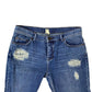 Free People blue denim Crop Length distressed Jeans women's 26 small