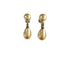 vintage faux pearl drop screw back clip-on EARRINGS costume jewelry