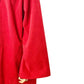 full length red suede-like Straight COAT size L / XL vintage apparel