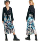 Free People blue gray Bali Serious Swagger tie dye velvet SKIRT new $128 size XS