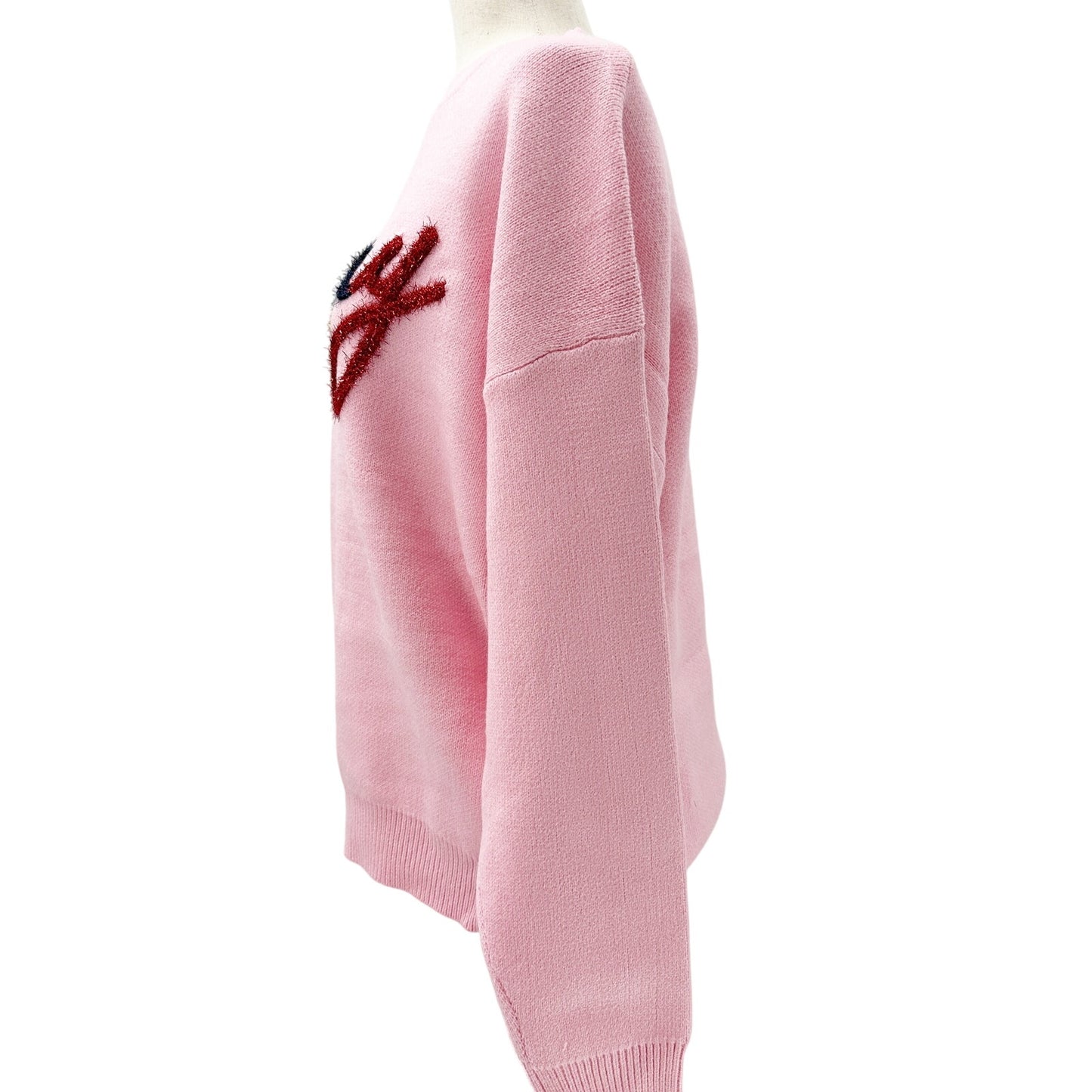 pink MERRY sweater | Christmas holiday apparel | S, M, L