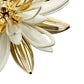 vintage Sarah Coventry white & gold flower BROOCH floral jewelry pin