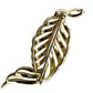 vintage gold feather BROOCH jewelry pin