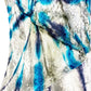 Free People blue gray Bali Serious Swagger tie dye velvet SKIRT new $128 size XS