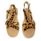 MADEWELL leopard Asymmetrical Espadrille calf hair Sandals shoes 8.5 M new $138