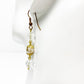 handmade crystal & gold beaded drop EARRINGS jewelry NEW vintage beads