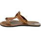 women's brown Leather Thong Sandals size 39 US 8.5 shoes