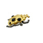 vintage gold black & silver metal beetle BROOCH Jonette Jewelry pin marked @JJ