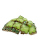 vintage green stones & rhinestones BROOCH jewelry pin