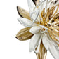 vintage Sarah Coventry white & gold flower BROOCH floral jewelry pin