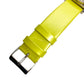 ladies GUESS greenish yellow patent leather analog WATCH rhinestones G76047L