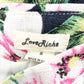 Francesca's Love Riche hibiscus floral SHORTS size SMALL navy white green pink