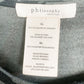 Philosophy black & gray Knit Tunic Top blouse size XL women's