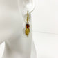 dark & light brown beaded dangle EARRINGS fashion jewelry