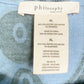 Philosophy blue & gray Knit Tunic Top blouse size XL women's