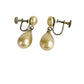 vintage faux pearl drop screw back clip-on EARRINGS costume jewelry