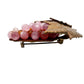 vintage bunch of pink grapes antique gold BROOCH jewelry pin