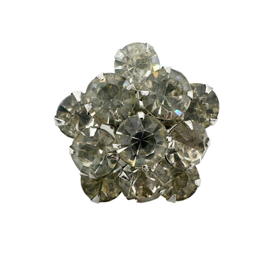 vintage CORO cluster of rhinestones BROOCH jewelry pin