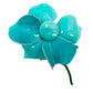 vintage enamel large turquoise metal flower BROOCH floral jewelry pin